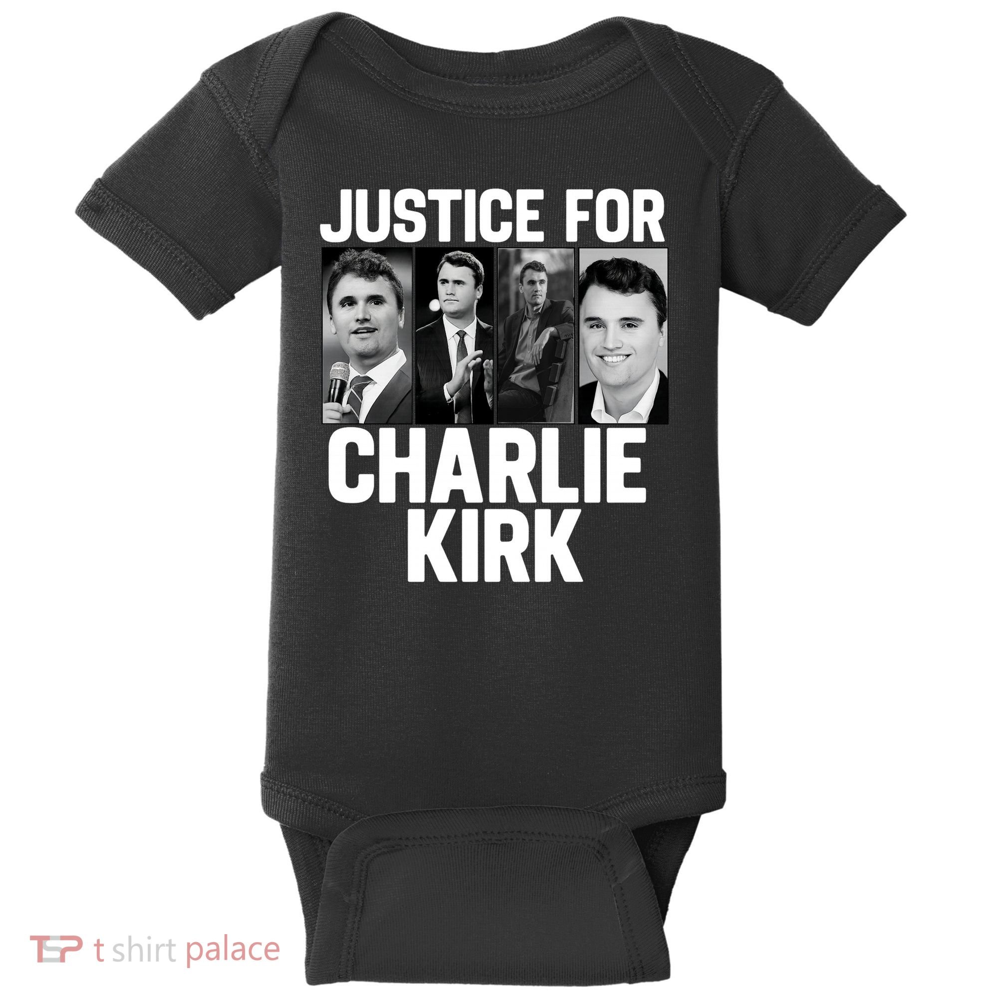 Charlie Kirk Memorial RIP Justice For Charlie Tribute Pray Baby Bodysuit
