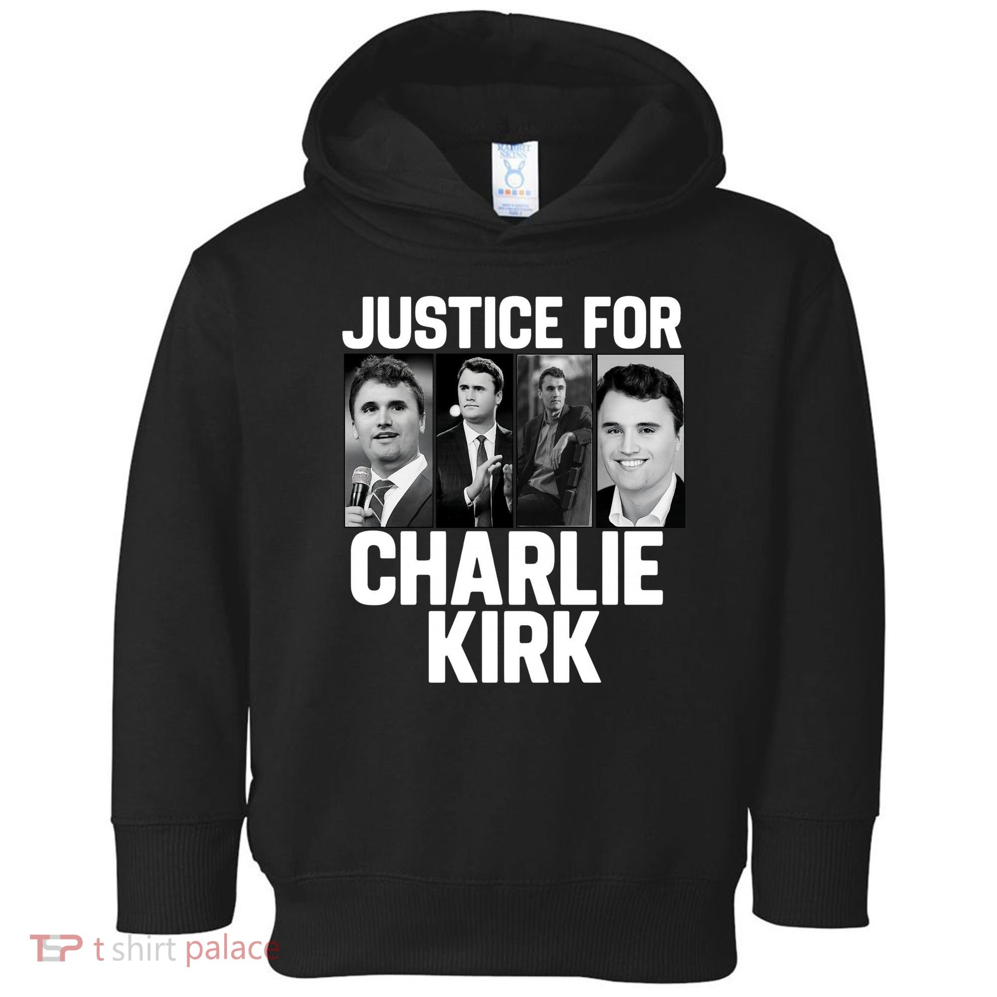 Charlie Kirk Memorial RIP Justice For Charlie Tribute Pray Toddler Hoodie