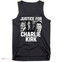 Charlie Kirk Memorial RIP Justice For Charlie Tribute Pray Tank Top thumb 0