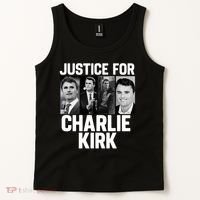 Charlie Kirk Memorial RIP Justice For Charlie Tribute Pray Tank Top thumb 2