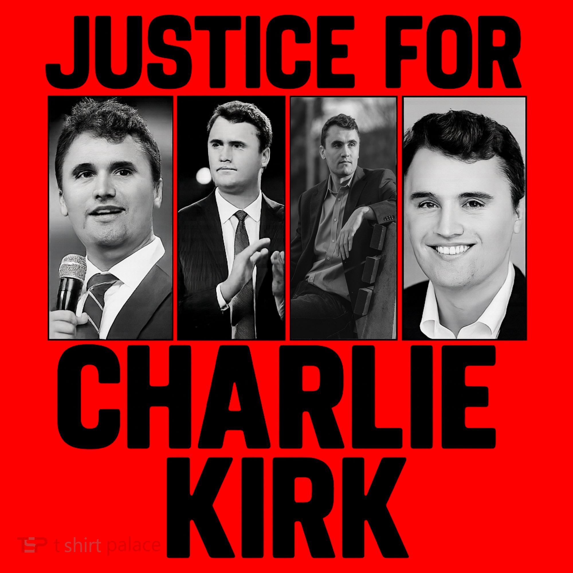 Charlie Kirk Memorial RIP Justice For Charlie Tribute Pray Santa Hat