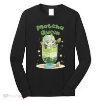 Cute Kawaii Matcha Latte Parfait Green Tea Ice Cream Long Sleeve Shirt thumb 0