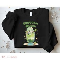 Cute Kawaii Matcha Latte Parfait Green Tea Ice Cream Sweatshirt thumb 2