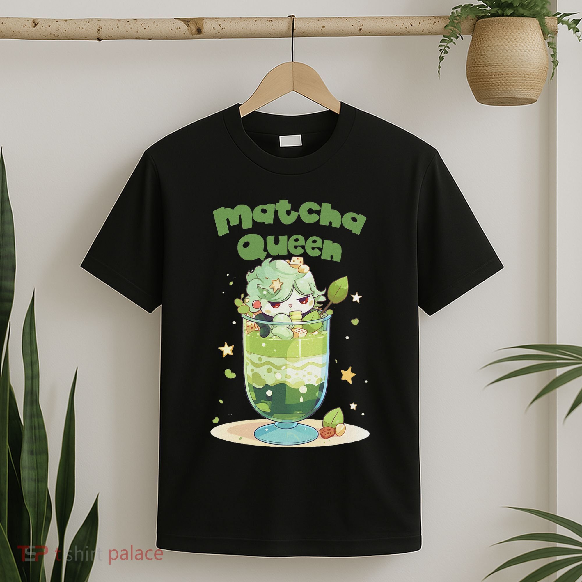 Cute Kawaii Matcha Latte Parfait Green Tea Ice Cream T-Shirt