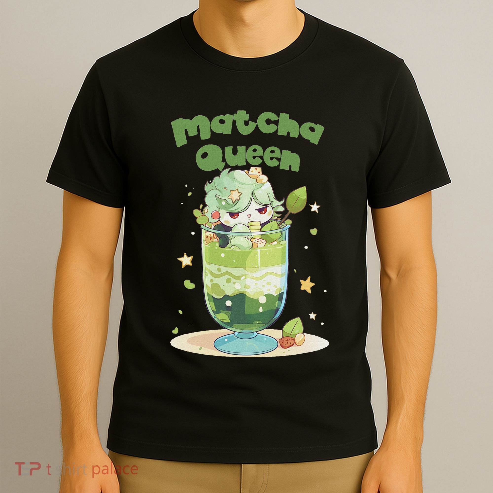 Cute Kawaii Matcha Latte Parfait Green Tea Ice Cream T-Shirt