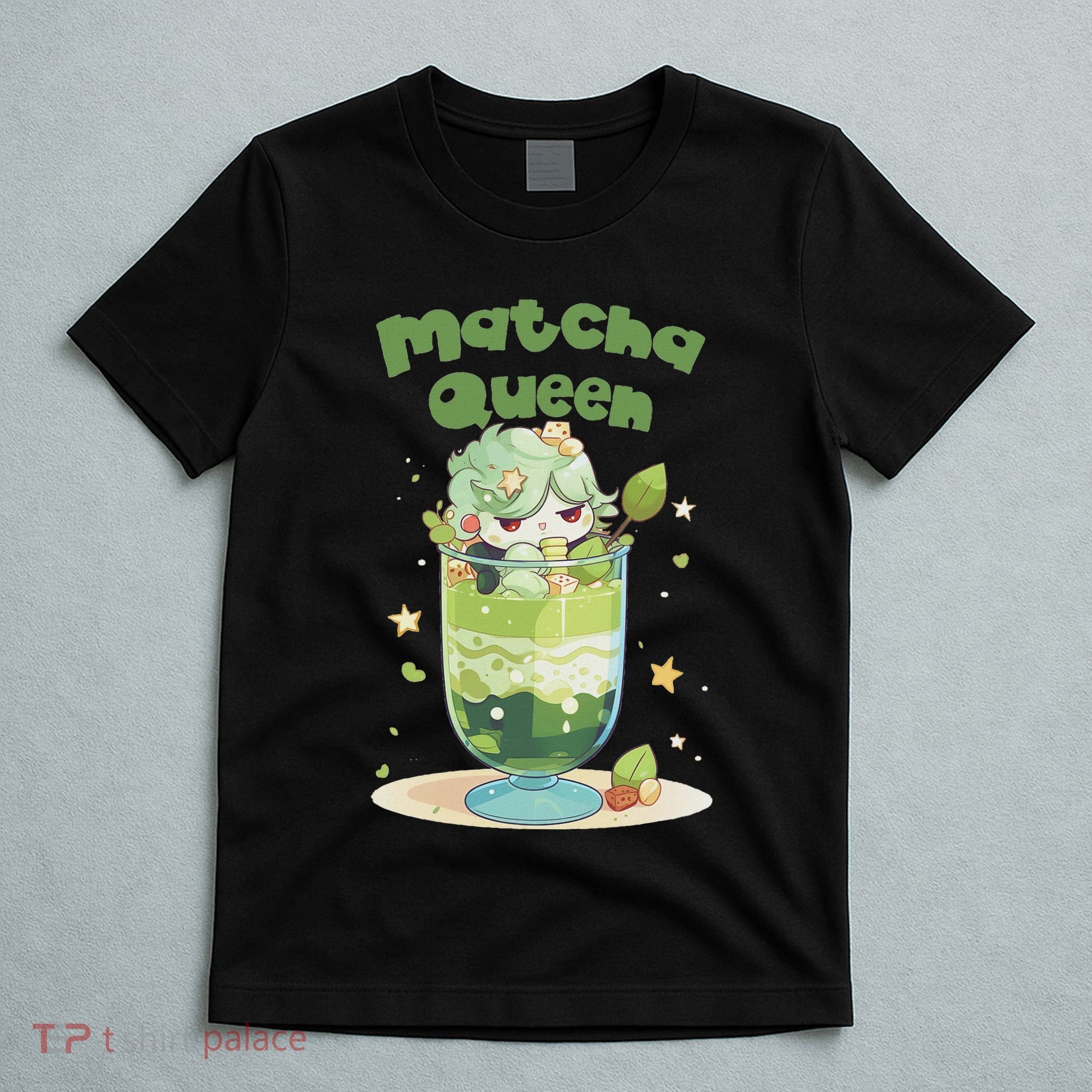 Cute Kawaii Matcha Latte Parfait Green Tea Ice Cream T-Shirt