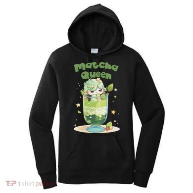 Cute Kawaii Matcha Latte Parfait Green Tea Ice Cream Women's Hoodie