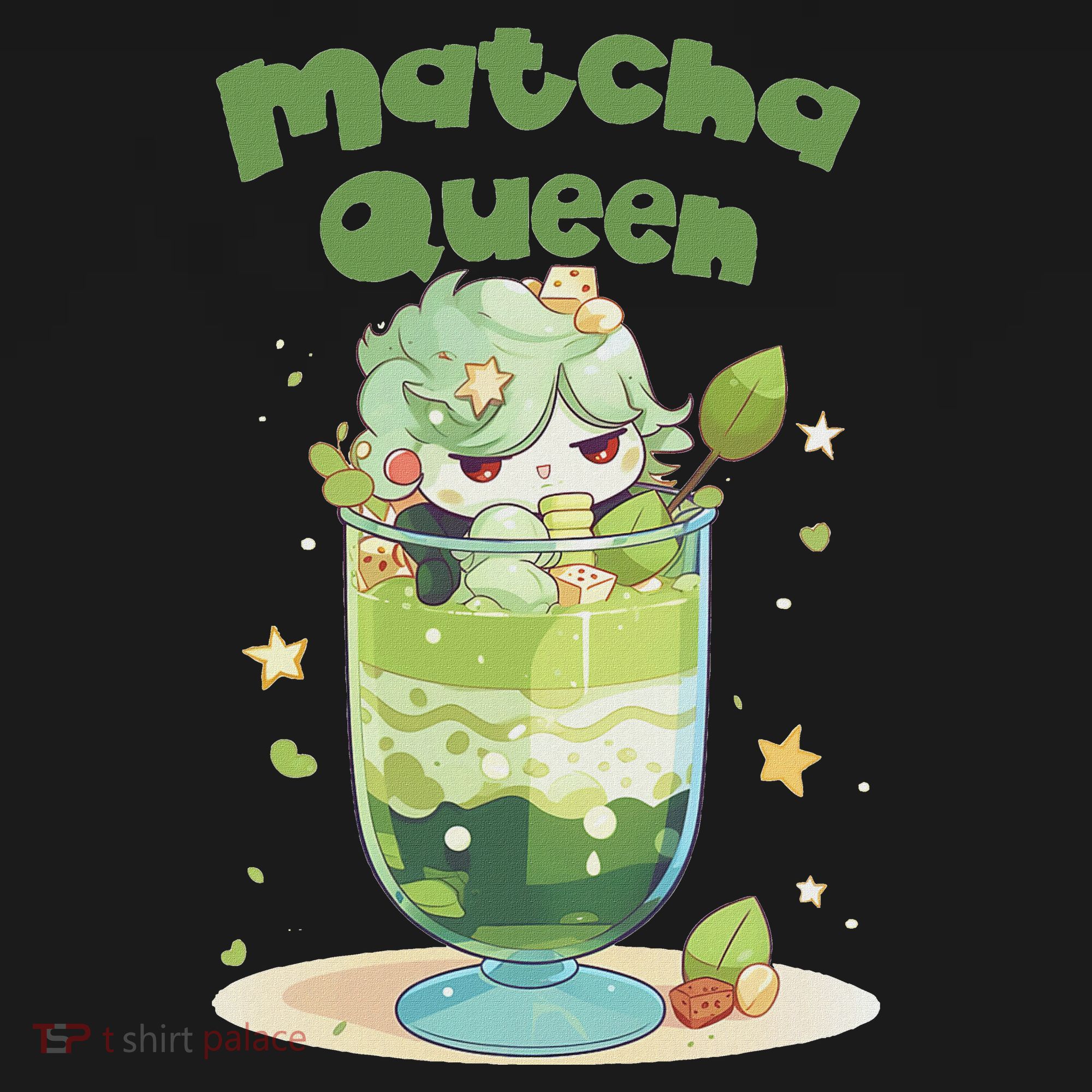 Cute Kawaii Matcha Latte Parfait Green Tea Ice Cream Women's Hoodie