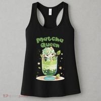 Cute Kawaii Matcha Latte Parfait Green Tea Ice Cream Women's Tank Top thumb 3