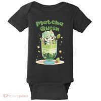 Cute Kawaii Matcha Latte Parfait Green Tea Ice Cream Baby Bodysuit thumb 0