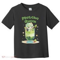 Cute Kawaii Matcha Latte Parfait Green Tea Ice Cream Toddler T-Shirt thumb 0