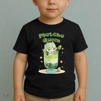 Cute Kawaii Matcha Latte Parfait Green Tea Ice Cream Toddler T-Shirt thumb 2