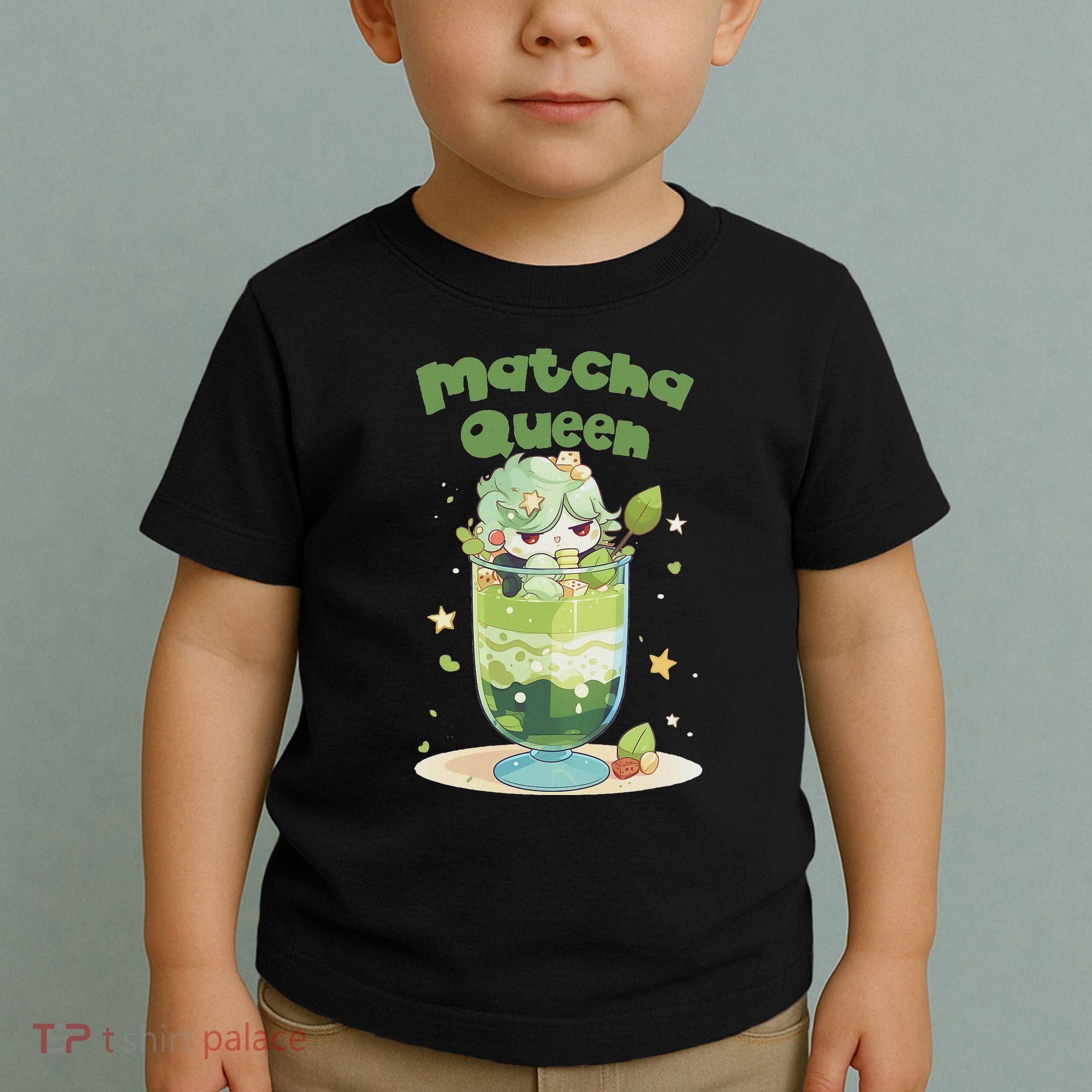 Cute Kawaii Matcha Latte Parfait Green Tea Ice Cream Toddler T-Shirt