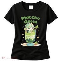 Cute Kawaii Matcha Latte Parfait Green Tea Ice Cream Women's T-Shirt thumb 0
