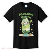 Cute Kawaii Matcha Latte Parfait Green Tea Ice Cream Kids T-Shirt thumb 0