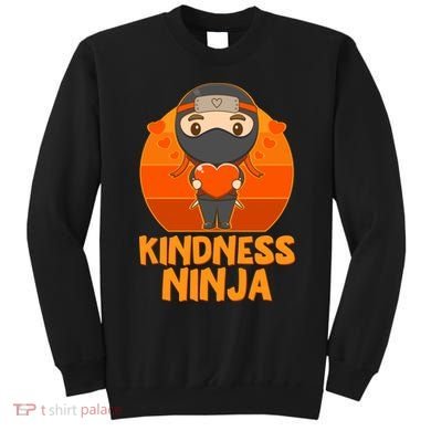 Cute Kindness Ninja Wear Orange Day Be Kind Sweatshirt