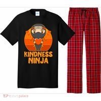 Cute Kindness Ninja Wear Orange Day Be Kind Pajama Set thumb 0