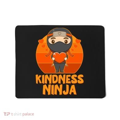 Cute Kindness Ninja Wear Orange Day Be Kind Mousepad