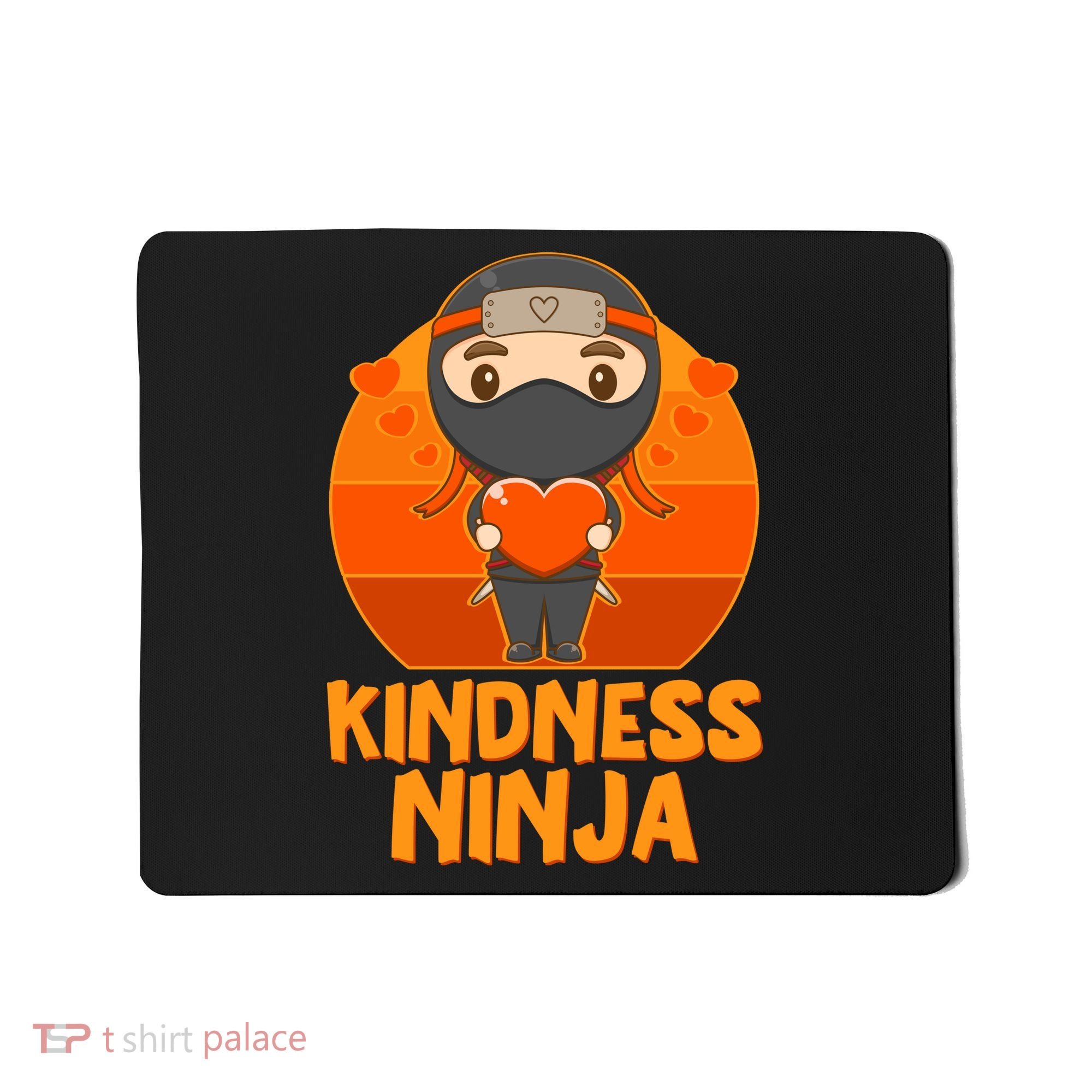 Cute Kindness Ninja Wear Orange Day Be Kind Mousepad