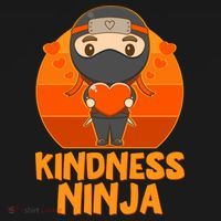 Cute Kindness Ninja Wear Orange Day Be Kind Mousepad thumb 1