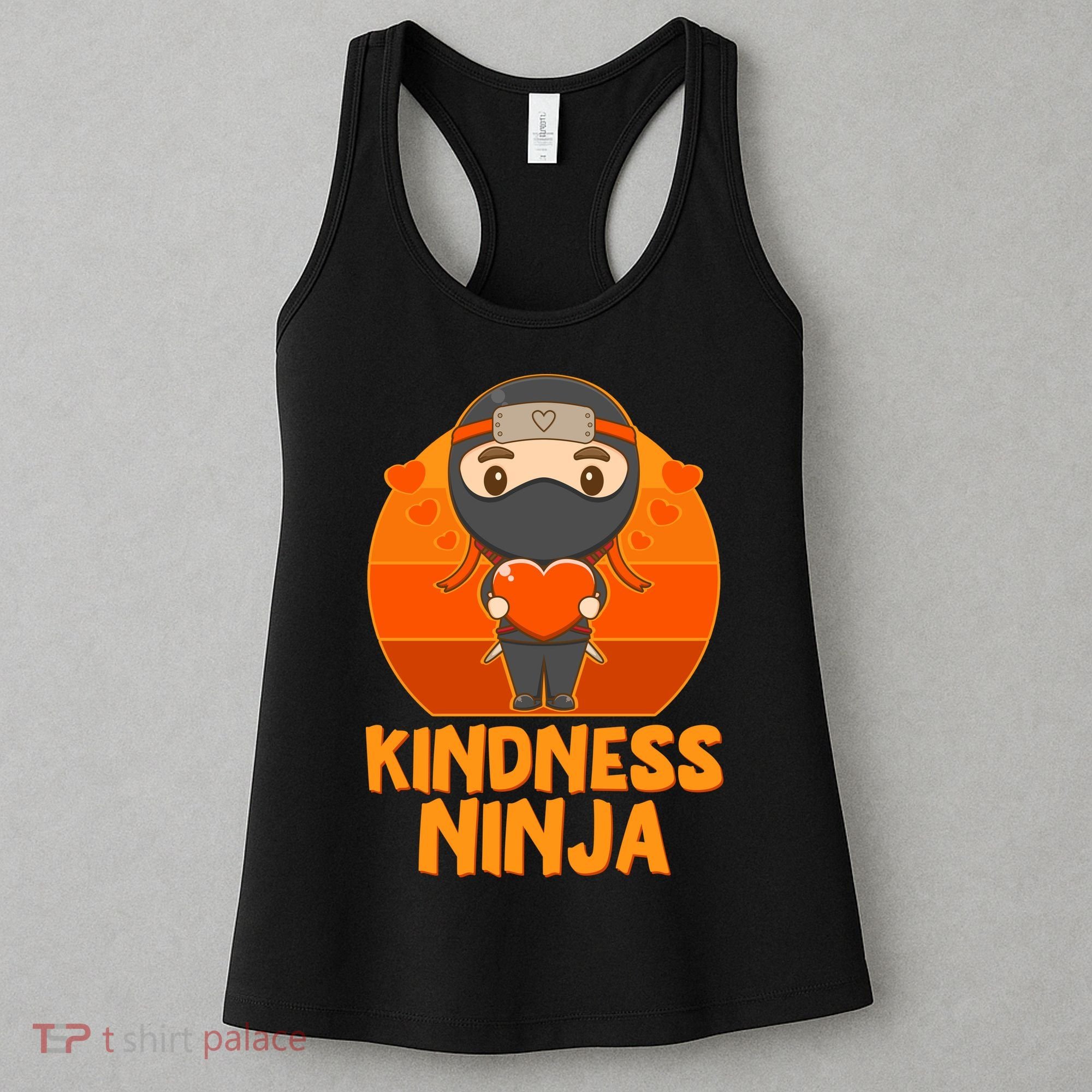 Cute Kindness Ninja Wear Orange Day Be Kind Women's Tank Top