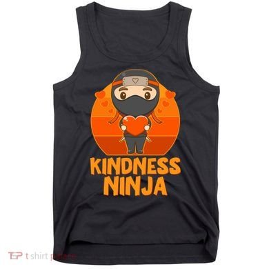 Cute Kindness Ninja Wear Orange Day Be Kind Tank Top