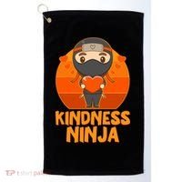 Cute Kindness Ninja Wear Orange Day Be Kind Golf Towel thumb 0