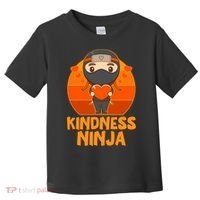 Cute Kindness Ninja Wear Orange Day Be Kind Toddler T-Shirt thumb 0