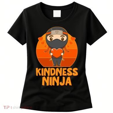 Cute Kindness Ninja Wear Orange Day Be Kind Women's T-Shirt