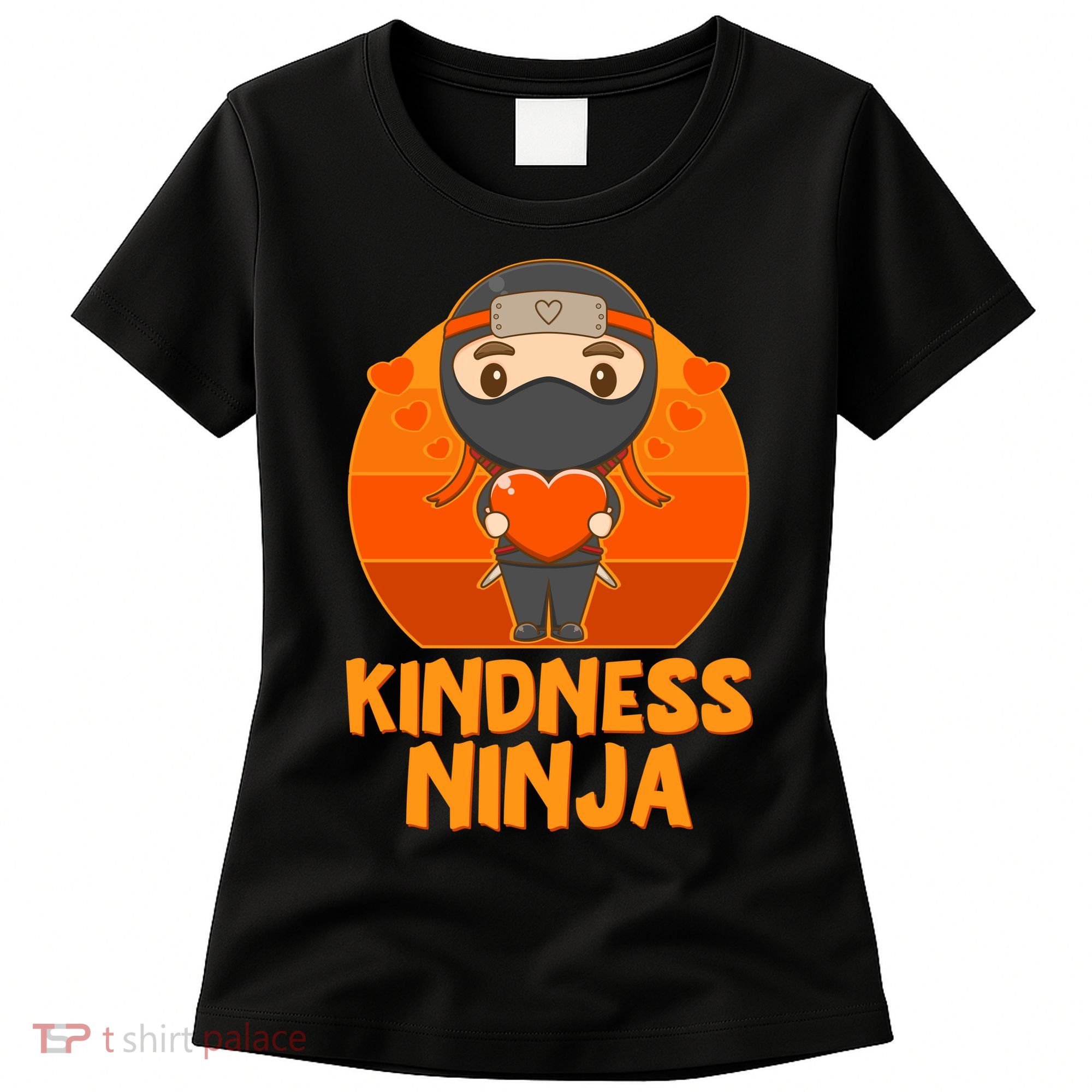 Cute Kindness Ninja Wear Orange Day Be Kind Women's T-Shirt