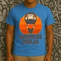 Cute Kindness Ninja Wear Orange Day Be Kind T-Shirt thumb 3