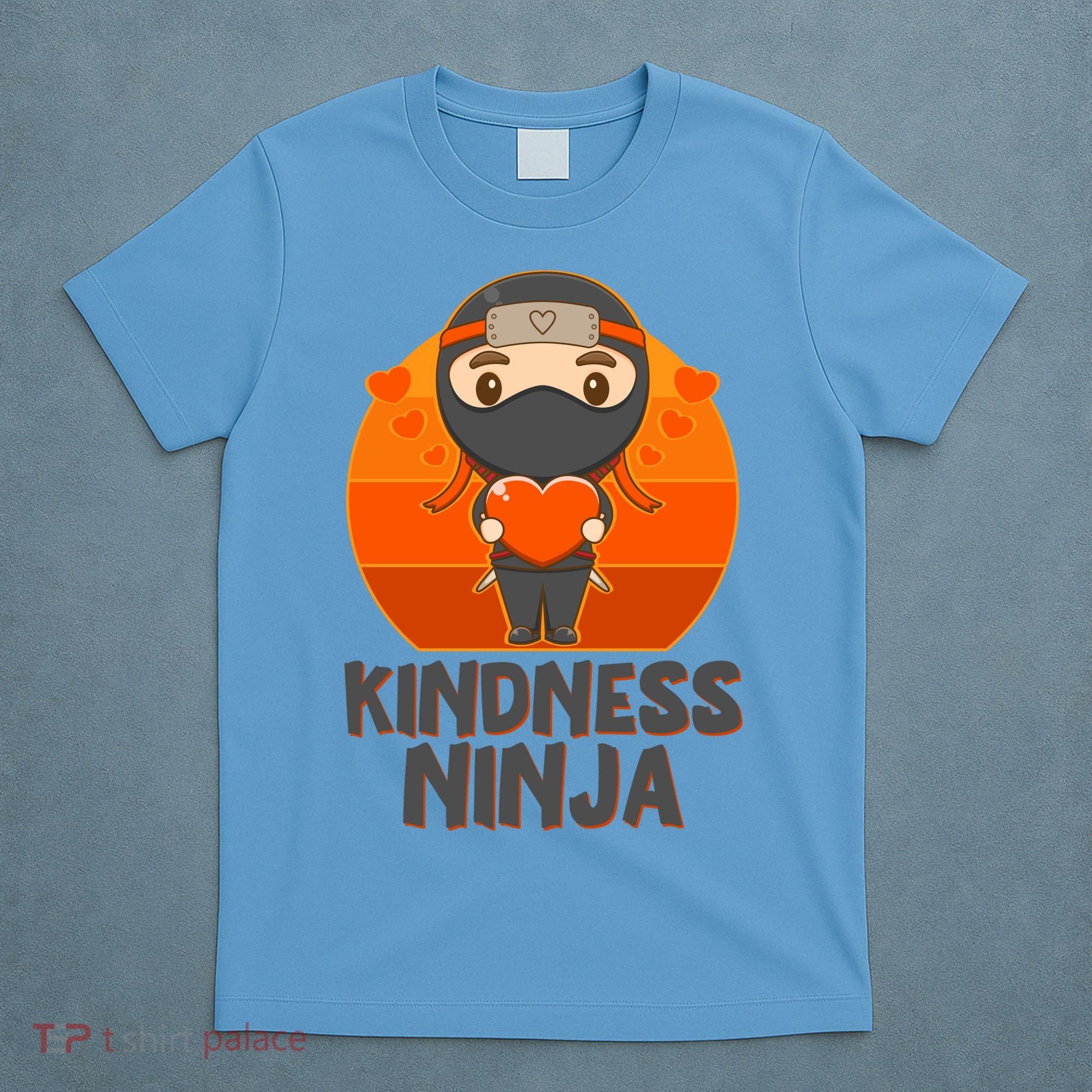 Cute Kindness Ninja Wear Orange Day Be Kind T-Shirt