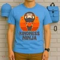 Cute Kindness Ninja Wear Orange Day Be Kind T-Shirt thumb 5