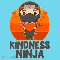 Cute Kindness Ninja Wear Orange Day Be Kind Kids T-Shirt thumb 4