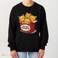 Cute Kitten Nuggets Chicken Nuggets Cat Lover Funny Cat Pun Women's Sweatshirt thumb 0