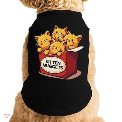 Cute Kitten Nuggets Chicken Nuggets Cat Lover Funny Cat Pun Doggie Tank