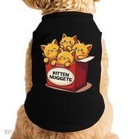 Cute Kitten Nuggets Chicken Nuggets Cat Lover Funny Cat Pun Doggie Tank thumb 0