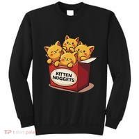 Cute Kitten Nuggets Chicken Nuggets Cat Lover Funny Cat Pun Sweatshirt thumb 0