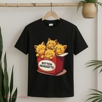Cute Kitten Nuggets Chicken Nuggets Cat Lover Funny Cat Pun T-Shirt thumb 2