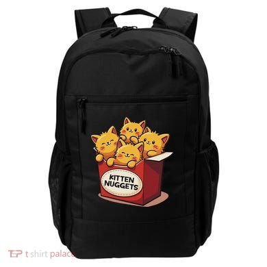 Cute Kitten Nuggets Chicken Nuggets Cat Lover Funny Cat Pun Backpack