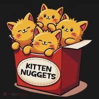 Cute Kitten Nuggets Chicken Nuggets Cat Lover Funny Cat Pun Women's Hoodie thumb 2