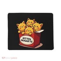 Cute Kitten Nuggets Chicken Nuggets Cat Lover Funny Cat Pun Mousepad thumb 0
