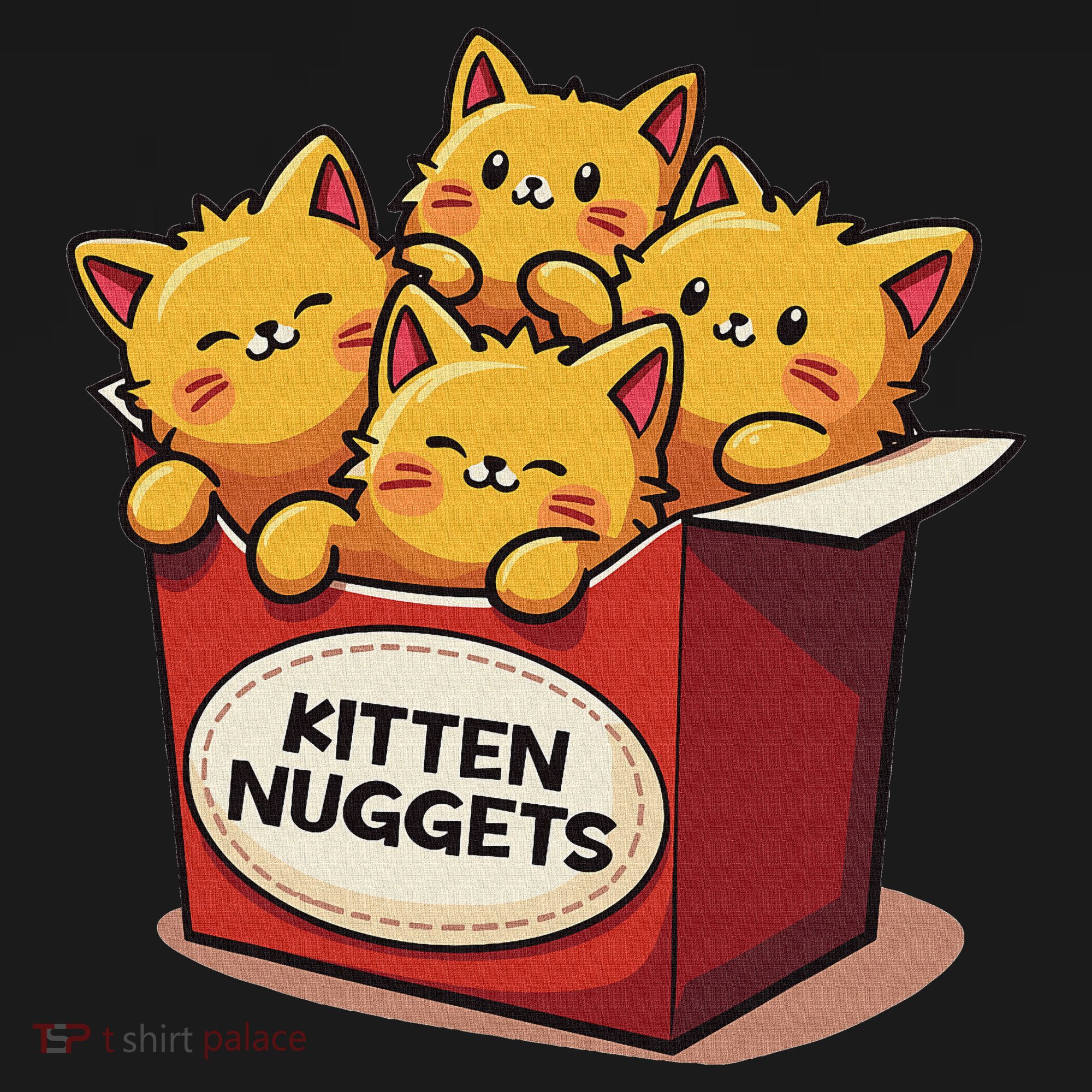 Cute Kitten Nuggets Chicken Nuggets Cat Lover Funny Cat Pun Ornament