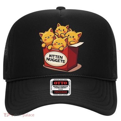 Cute Kitten Nuggets Chicken Nuggets Cat Lover Funny Cat Pun Hat