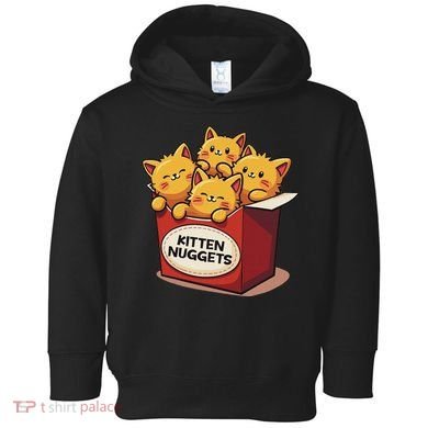 Cute Kitten Nuggets Chicken Nuggets Cat Lover Funny Cat Pun Toddler Hoodie
