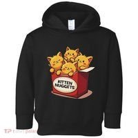Cute Kitten Nuggets Chicken Nuggets Cat Lover Funny Cat Pun Toddler Hoodie thumb 0