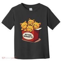 Cute Kitten Nuggets Chicken Nuggets Cat Lover Funny Cat Pun Toddler T-Shirt thumb 0