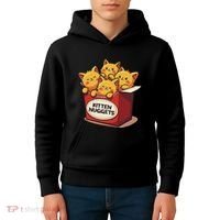 Cute Kitten Nuggets Chicken Nuggets Cat Lover Funny Cat Pun Kids Hoodie thumb 4