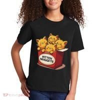 Cute Kitten Nuggets Chicken Nuggets Cat Lover Funny Cat Pun Kids T-Shirt thumb 2