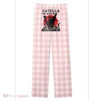 Catzilla King Of Pawster Women's Flannel Plaid Pajama Pants thumb 0